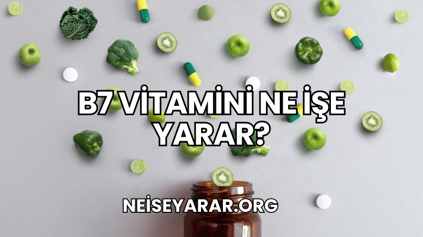 B7 Vitamini Ne İşe Yarar?