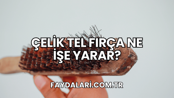 Çelik Tel Fırça Ne İşe Yarar?