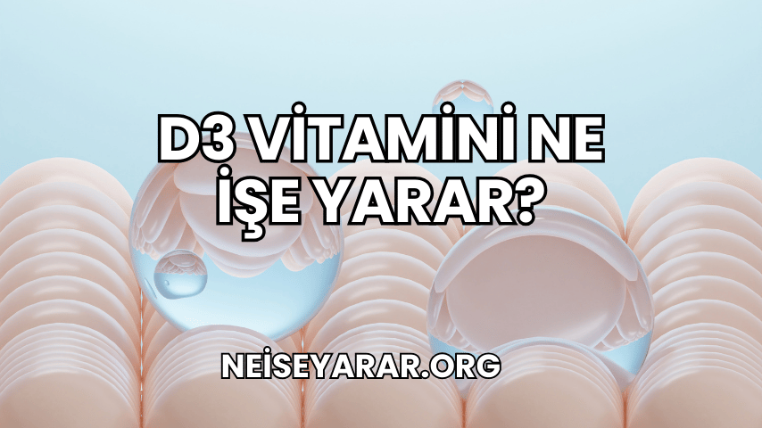 D3 Vitamini Ne İşe Yarar?