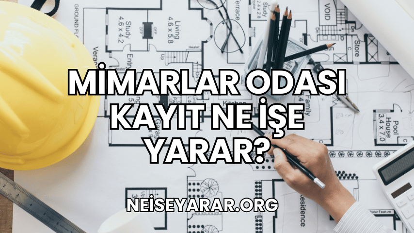 Mimarlar Odası Kayıt Ne İşe Yarar