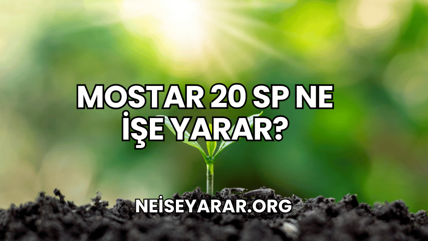 Mostar 20 SP Ne İşe Yarar?