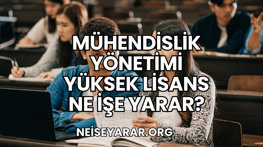 Mühendislik Yönetimi Yüksek Lisans Ne İşe Yarar?