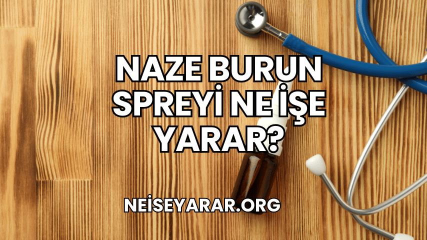 Naze Burun Spreyi Ne İşe Yarar?