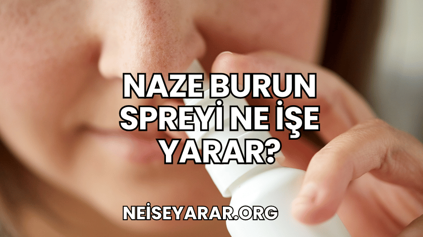 Naze Burun Spreyi Ne İşe Yarar?