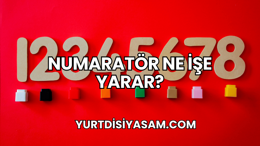 Numaratör Ne İşe Yarar?