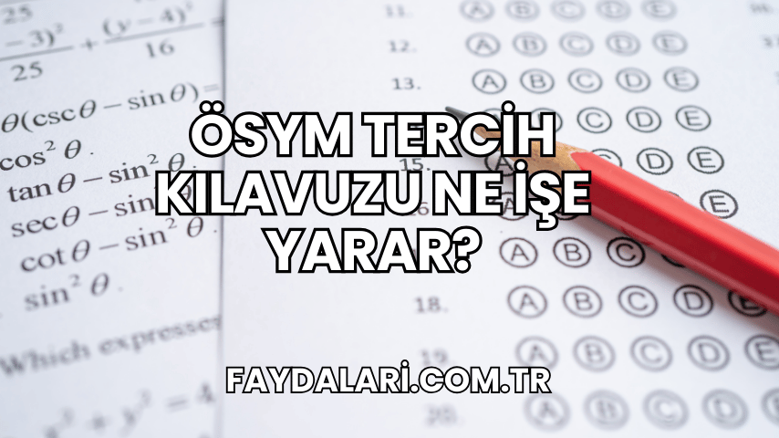 ÖSYM Tercih Kılavuzu Ne İşe Yarar?