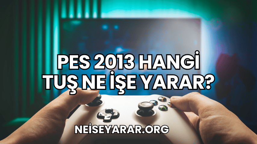 PES 2013 Hangi Tuş Ne İşe Yarar?