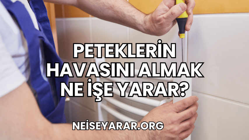 Peteklerin Havasını Almak Ne İşe Yarar?