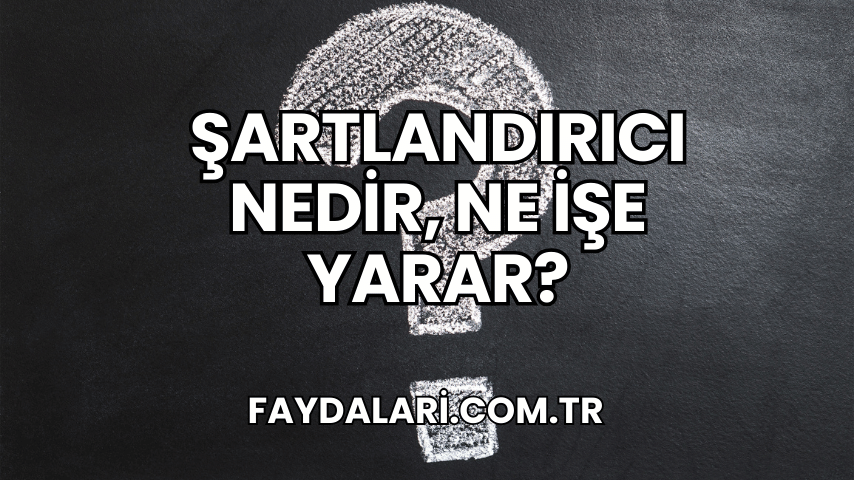 Şartlandırıcı Nedir, Ne İşe Yarar?