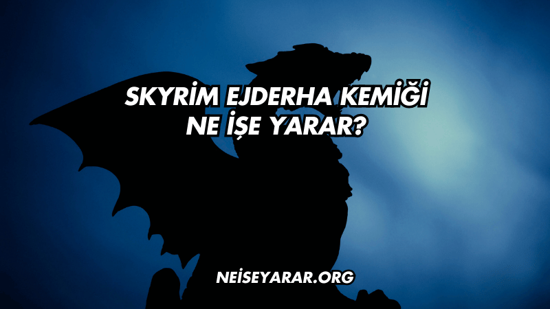 Skyrim Ejderha Kemiği Ne İşe Yarar?