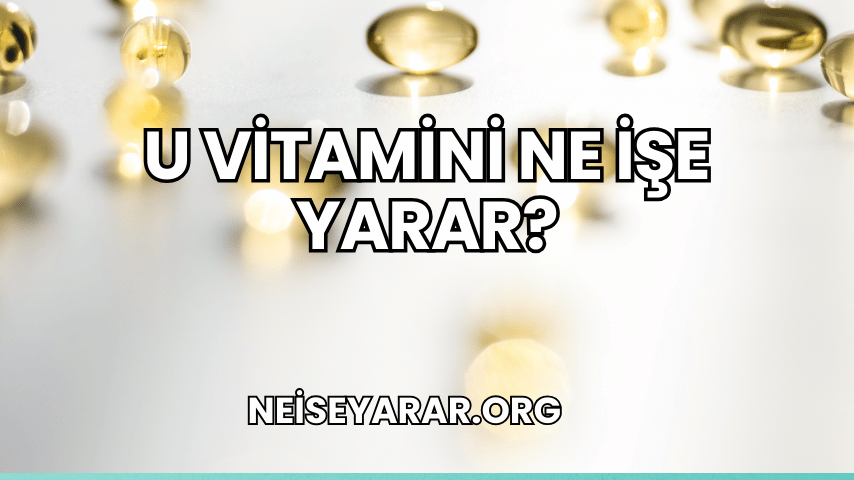 U Vitamini Ne İşe Yarar?