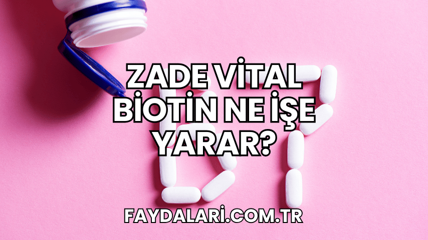 Zade Vital Biotin Ne İşe Yarar?