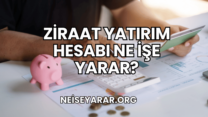 Ziraat Yatırım Hesabı Ne İşe Yarar?