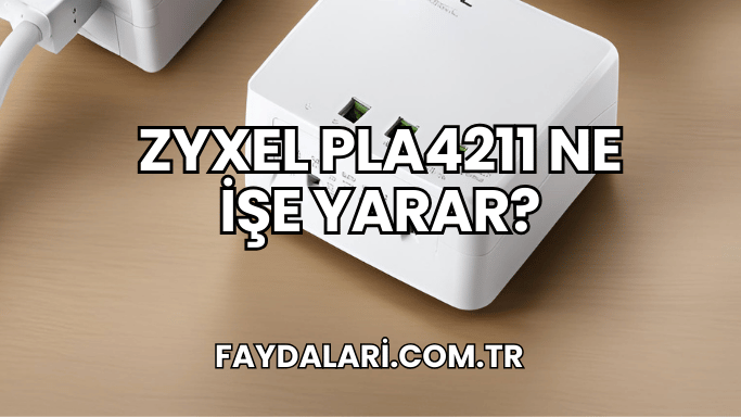 Zyxel PLA4211 Ne İşe Yarar?