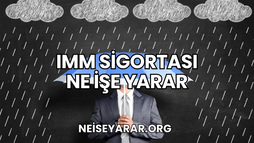 IMM Sigortası Ne İşe Yarar