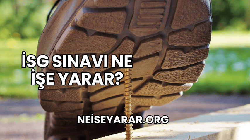 İSG Sınavı Ne İşe Yarar?