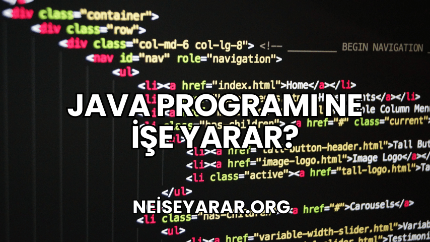 Java Programı Ne İşe Yarar?