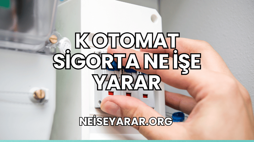 K Otomat Sigorta Ne İşe Yarar