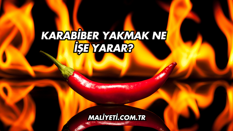 Karabiber Yakmak Ne İşe Yarar?