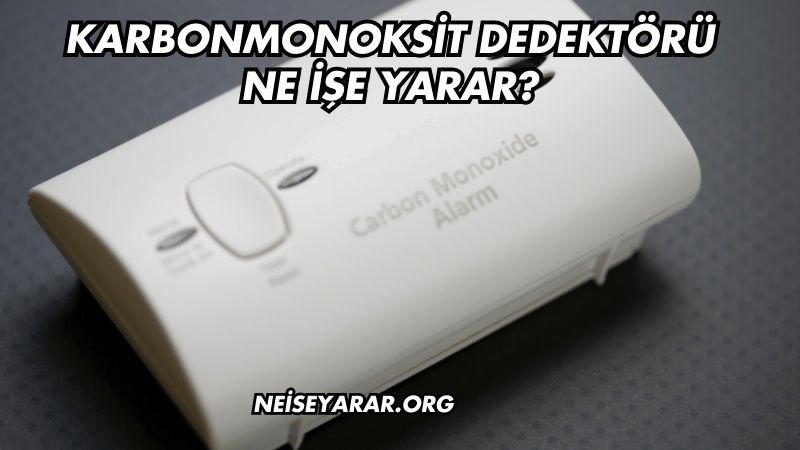 Karbonmonoksit Dedektörü Ne İşe Yarar?