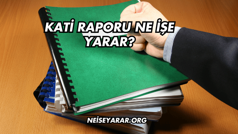 Kati Raporu Ne İşe Yarar?