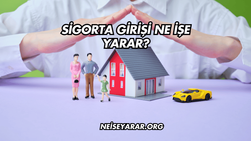 Sigorta Girişi Ne İşe Yarar?