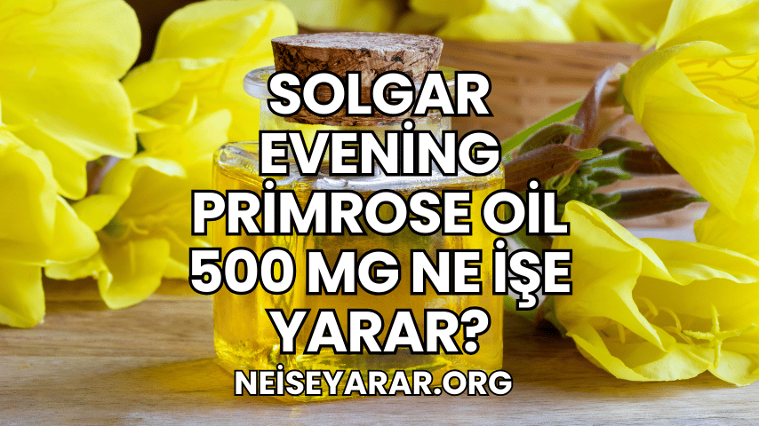 Solgar Evening Primrose Oil 500 mg Ne İşe Yarar?