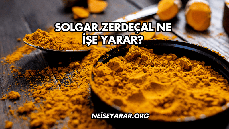 Solgar Zerdeçal Ne İşe Yarar?