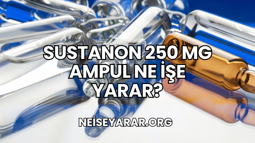 Sustanon 250 mg Ampul Ne İşe Yarar?