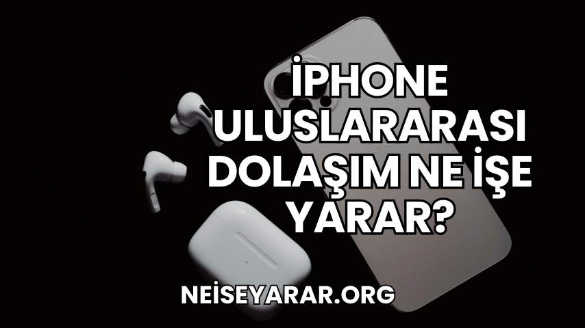 iPhone Uluslararası Dolaşım Ne İşe Yarar?